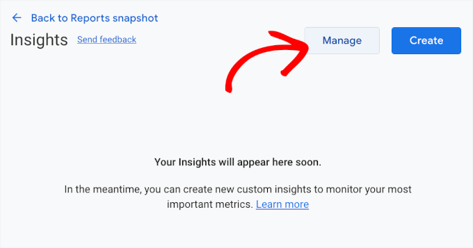 The Manage button