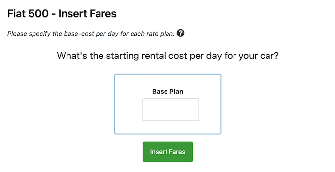 Configuring the fares on your WordPress website