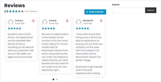Displaying customer reviews on your website, blog, or online store