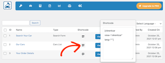 Adding a shortcode to a WordPress page or post