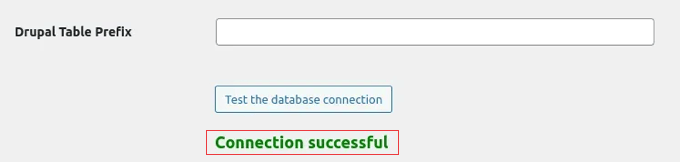 Drupal Database Connection Successful