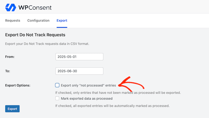 How to create a detailed 'do not sell my personal information' record