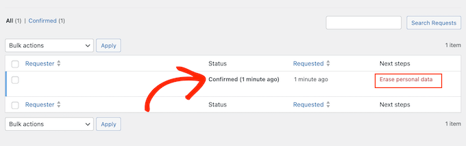 How to delete a user's personal information from your WordPress website, blog, or online store