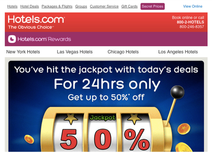 Example of an email where the image rendered