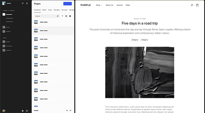The proposed WordPress  admin redesign mockup