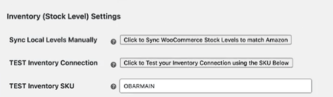 Sync WooCommerce and Amazon stock levels